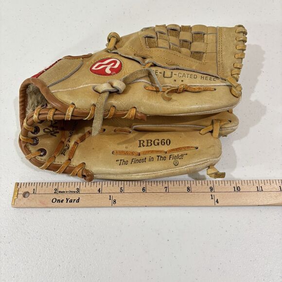 Rawlings Jose Canseco RBG60 Baseball Glove Right Hand Arch Basket Web Leather - Picture 9 of 11